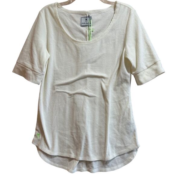 Dudley Stephens Ribbed Terry Fleece College Tee - NWT - Large - Picture 1 of 7